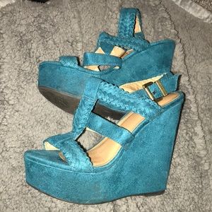 Teal Wedges